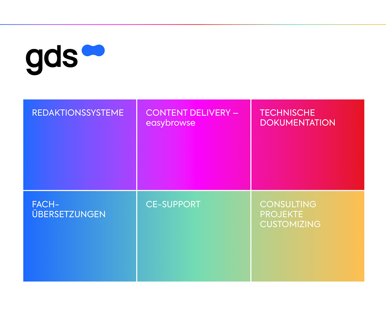 Das neue Farbspektrum der gds GmbH