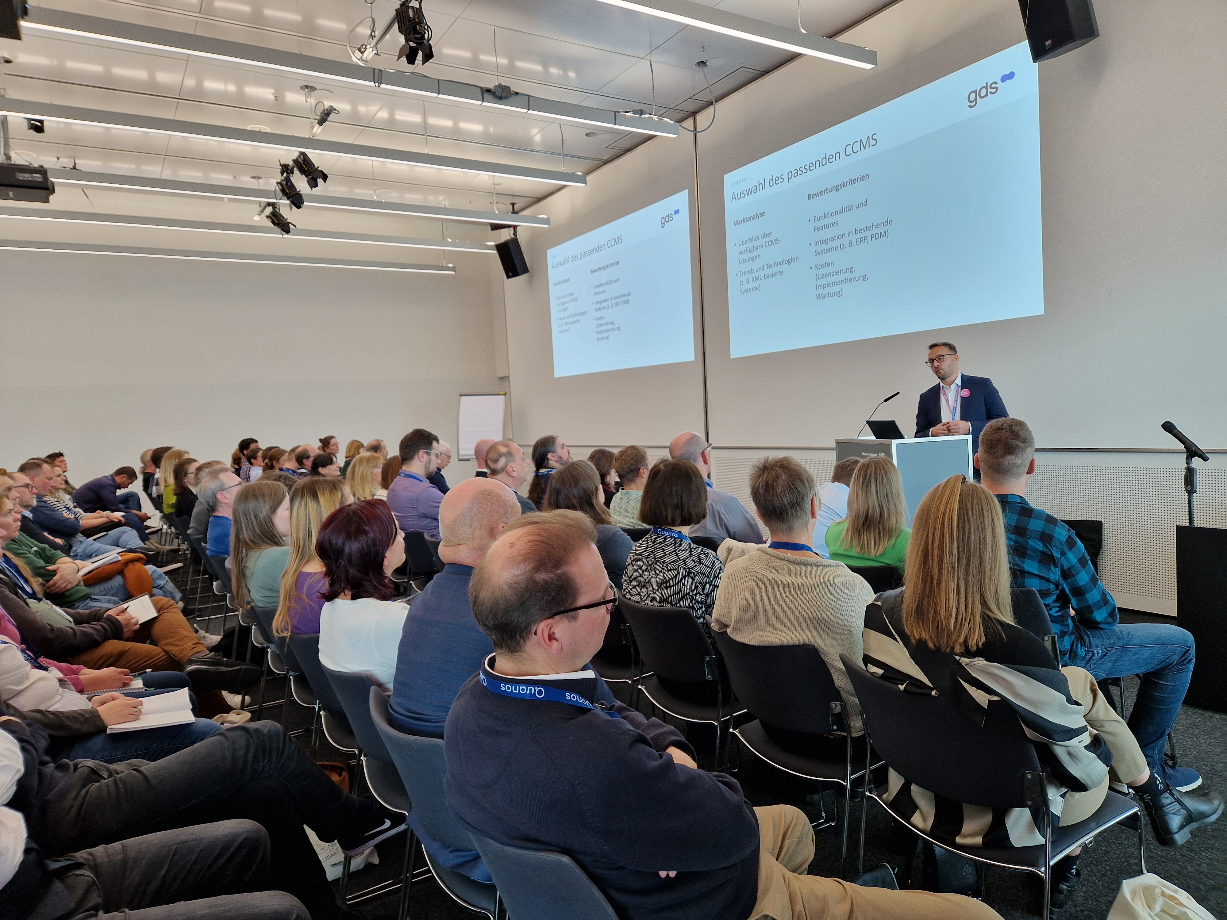 Vortrag von Tobias Kreimann, gds GmbH, bei der tekom-Jahrestagung 2024 im DERCOM-Track