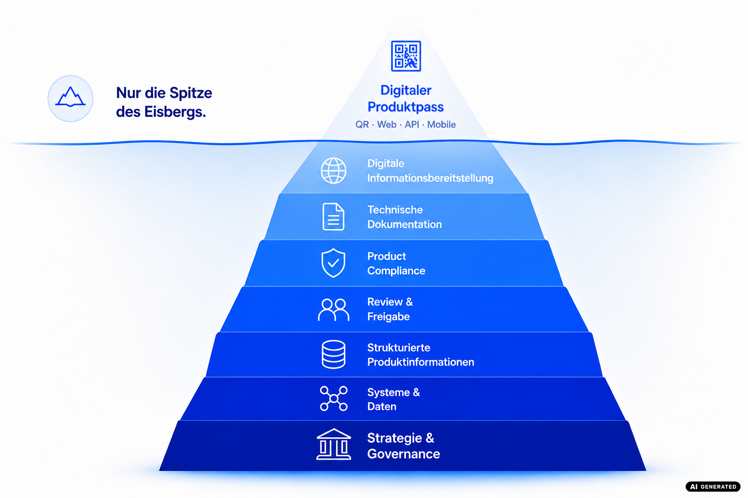Der Digitale Produktpass ist nur der sichtbare Teil eines deutlich größeren Ganzen. 