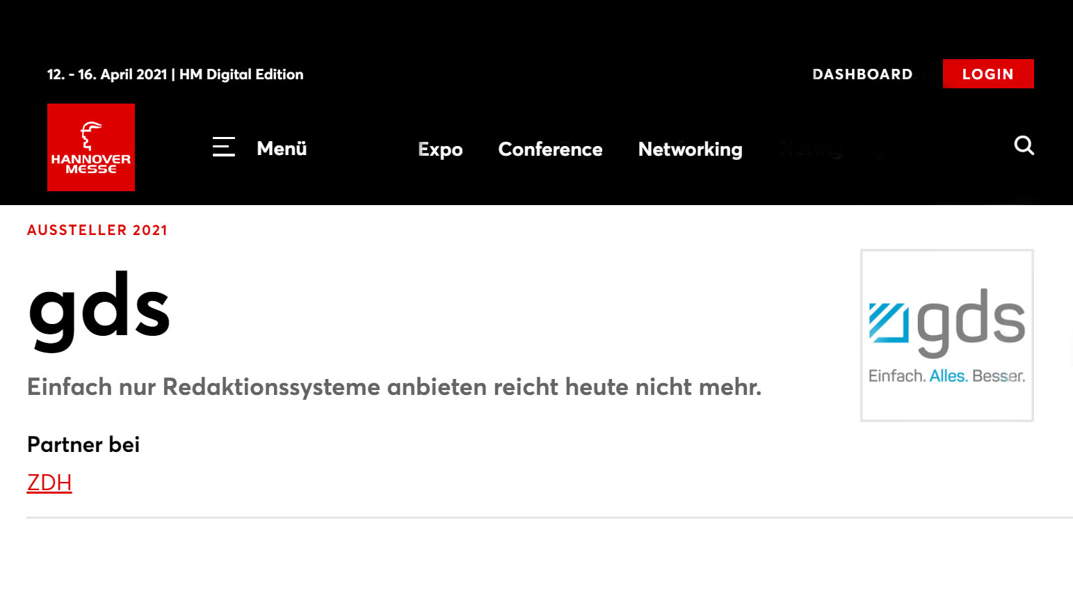 gds zeigt das gesamte Portfolio auf der digitalen Hannover Messe 2021