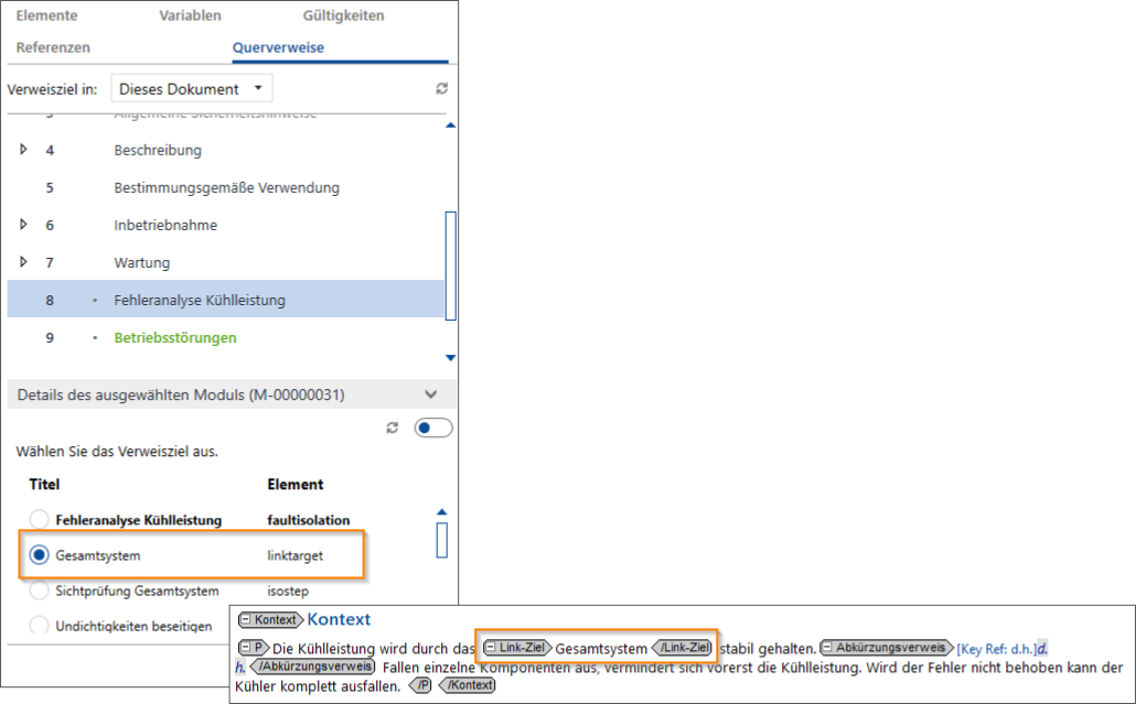 Querverweismanager von XR/engineering