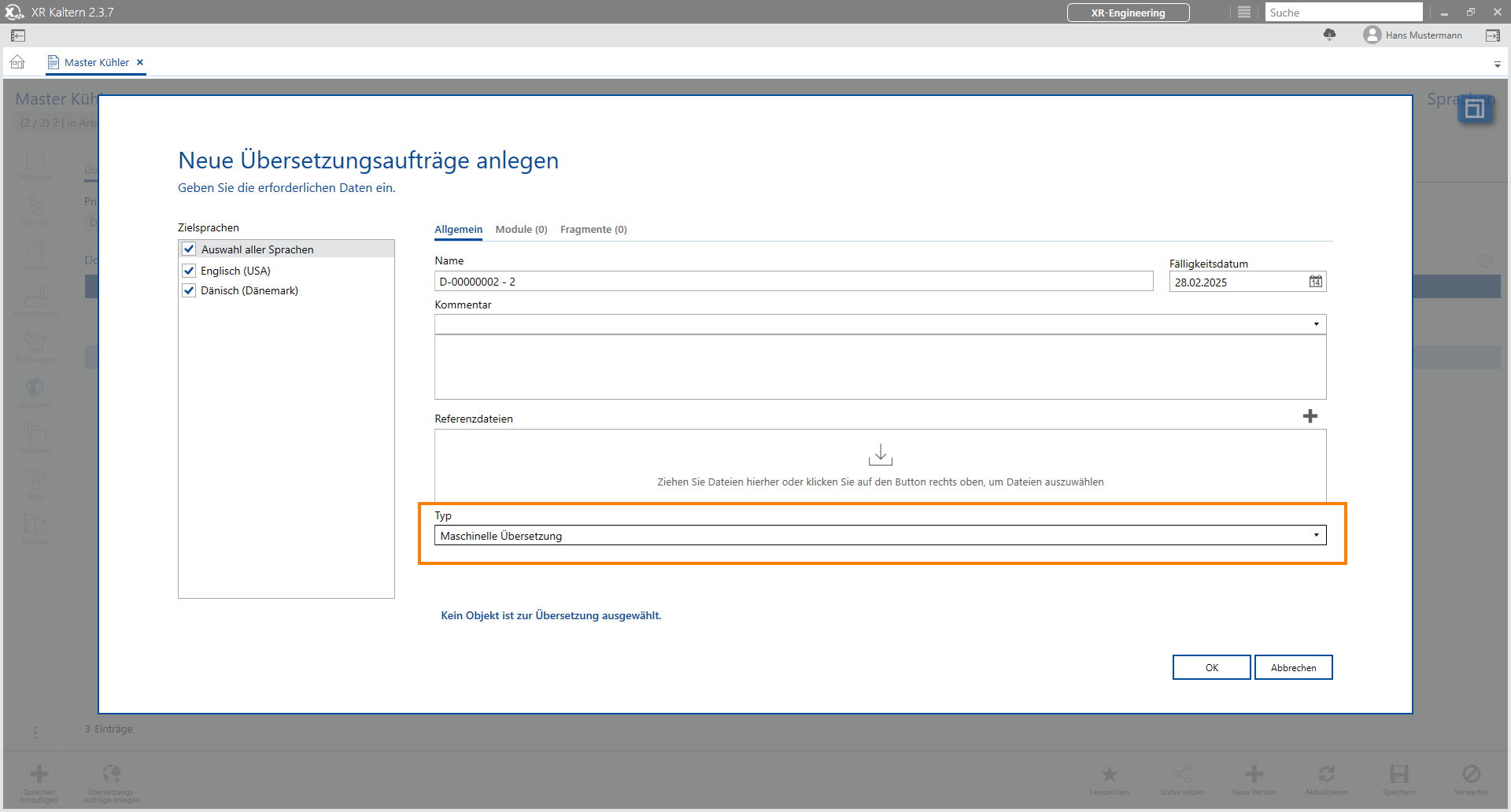 Machine Translation in XR Kaltern von gds