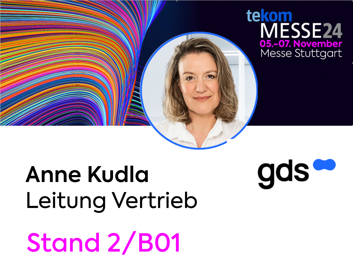Anne Kudla, Leitung Vertrieb, gds GmbH