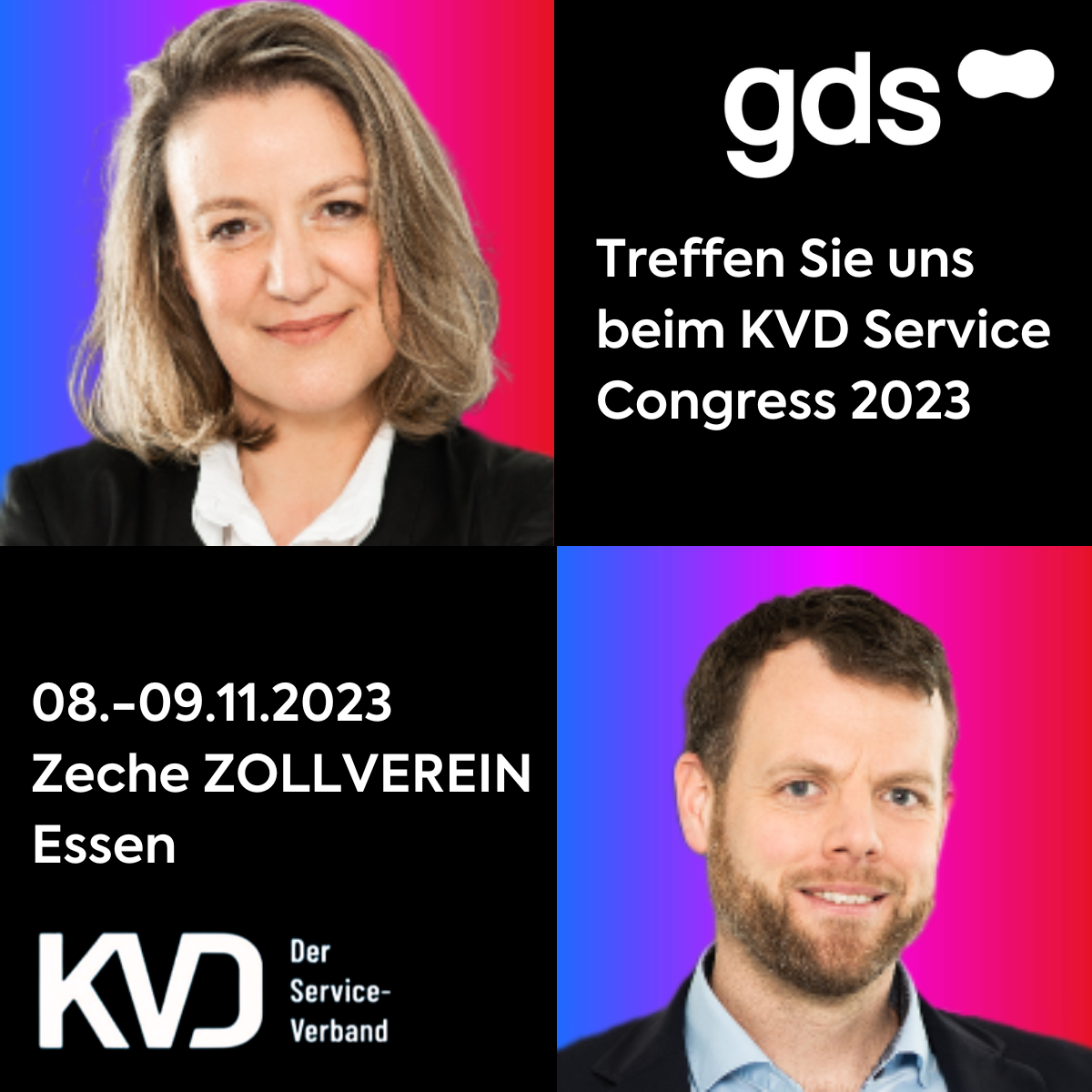 Treffen Sie Anne Kudla und Jan Grüter auf dem KVD Service Congress in Essen und auf der tekom Jahrestagung in Stuttgart