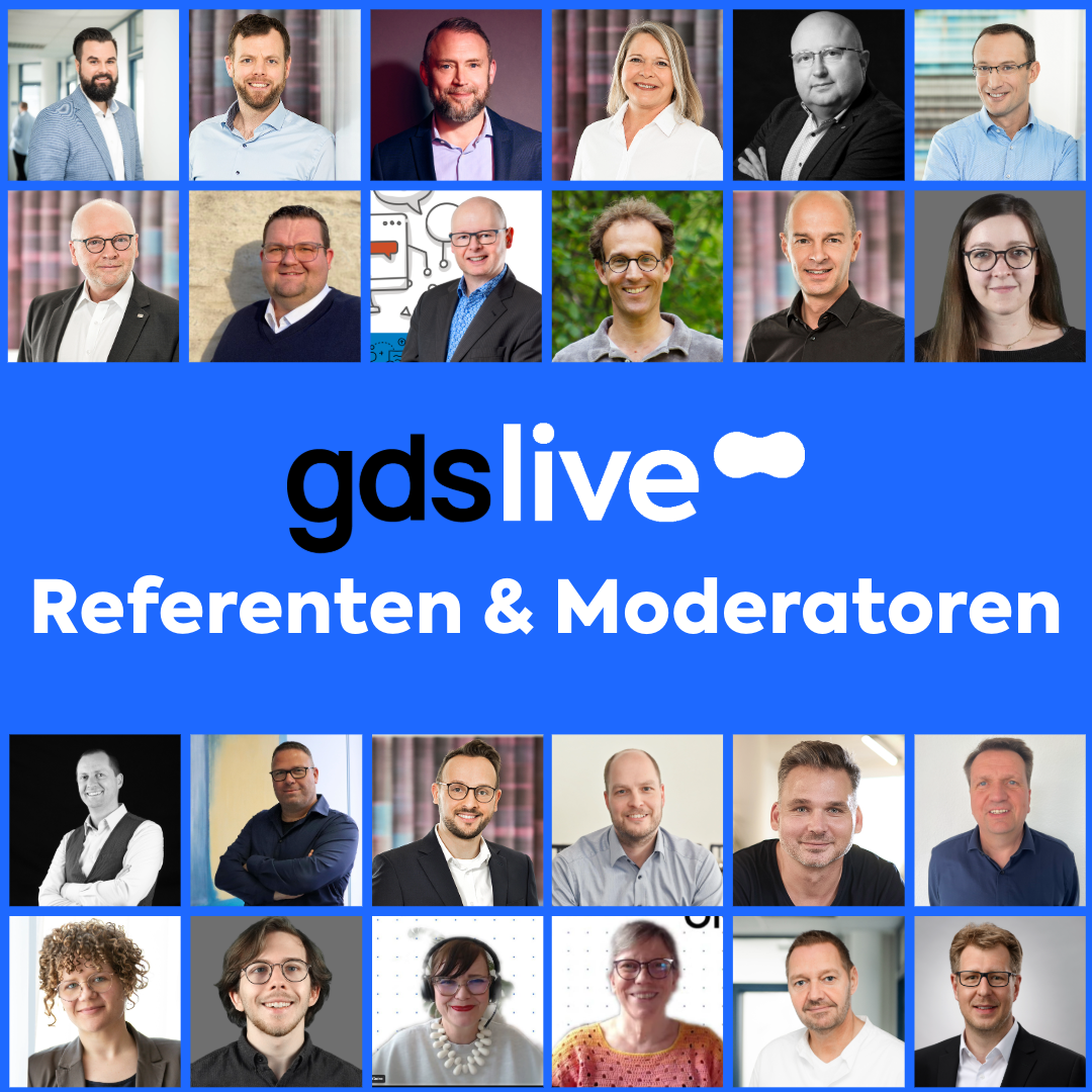 All speakers and moderators of gdslive ONLINE