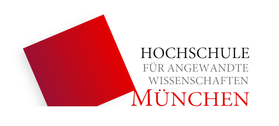 The logo of the Hochschule für angewandte Wissenschaften München