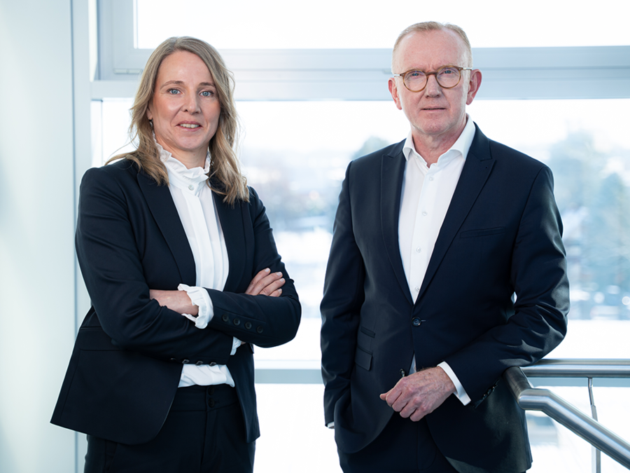 Natascha Sander, CFO und Michael Finger, CEO der technotrans SE