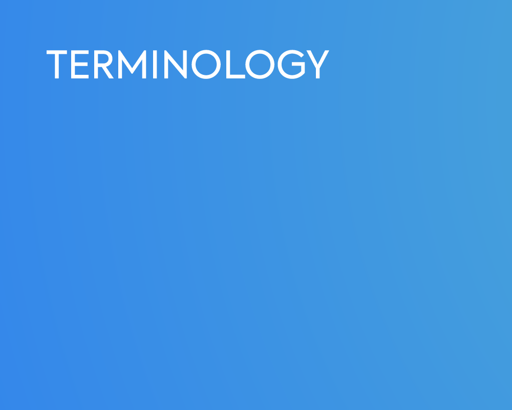 TERMINOLOGY