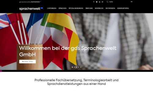 gds Sprachenwelt presents new website