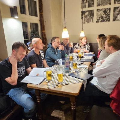 Das letzte gemeinsame Abendessen – schön war's wieder ... Danke an das Team!