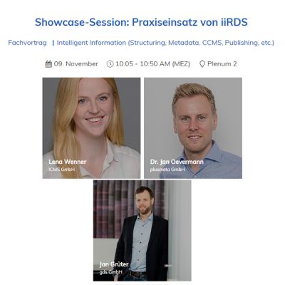 Downloadlink zu den Folien der Showcase-Session "Praxiseinsatz von iiRDS"