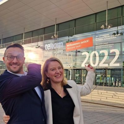 Tobias Kreimann und Anne Kudla freuen sich endlich wieder in Stuttgart zu sein