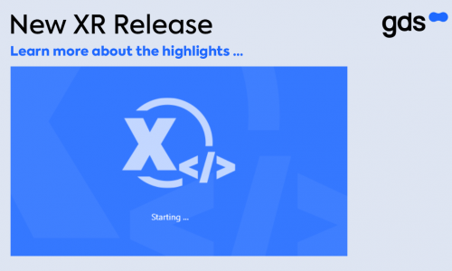 Start screen of the XR editorial system by gds GmbH