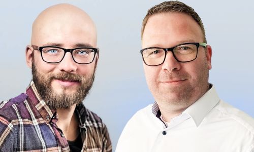 Christian Hahne, Projektmanager bei der gds Sprachenwelt GmbH und Oliver Brunneck, Sales Consultant bei der gds GmbH